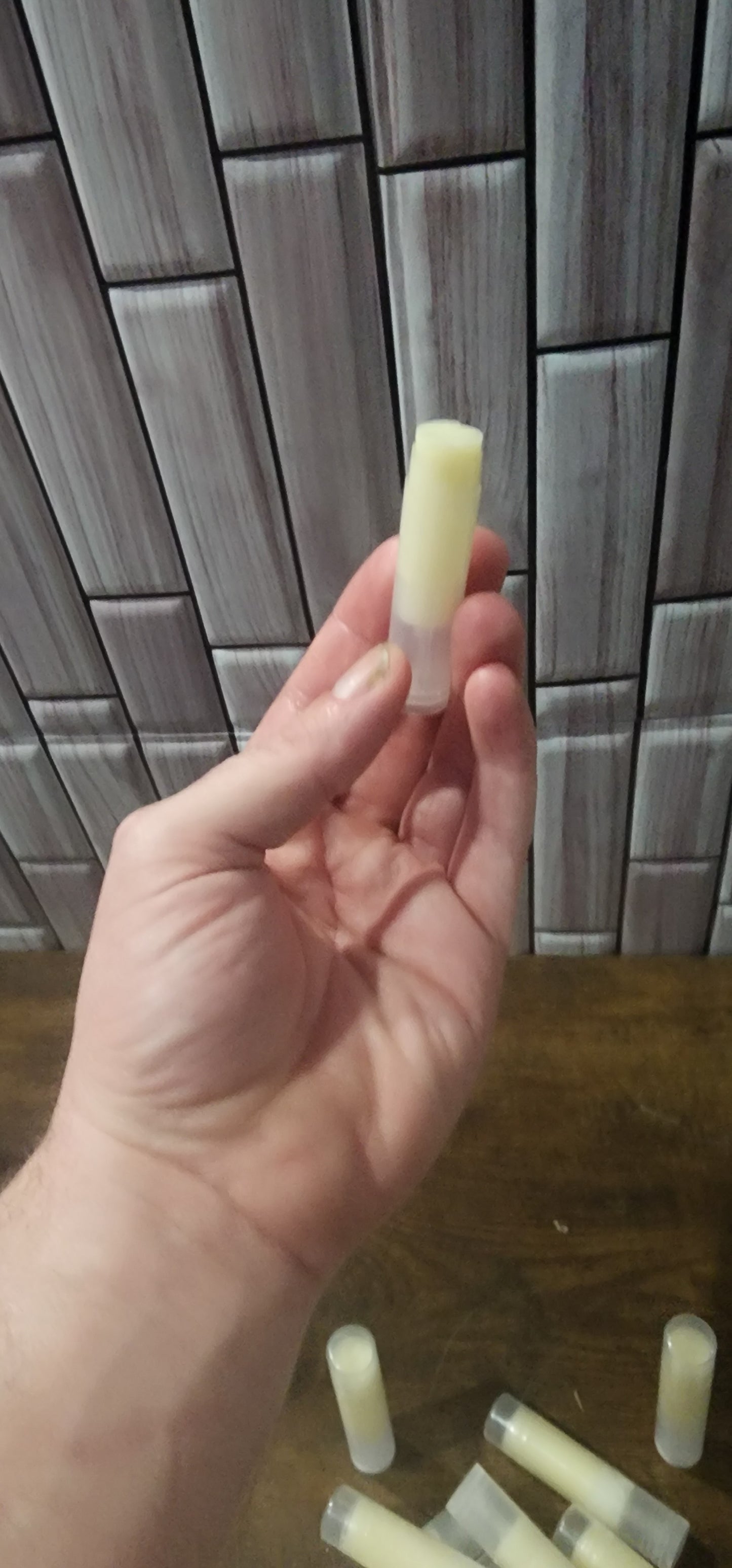 Natural beeswax lip balm